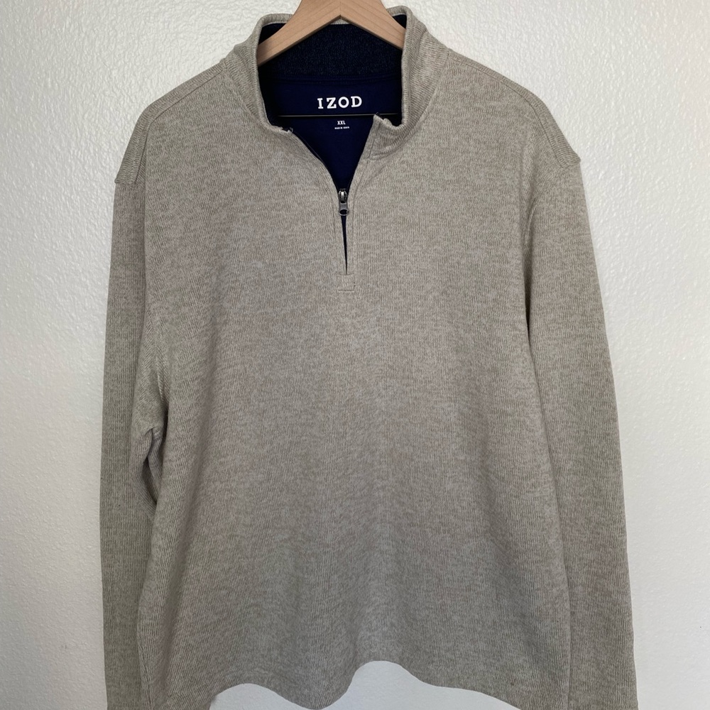 Izod XXL beige man sweater
